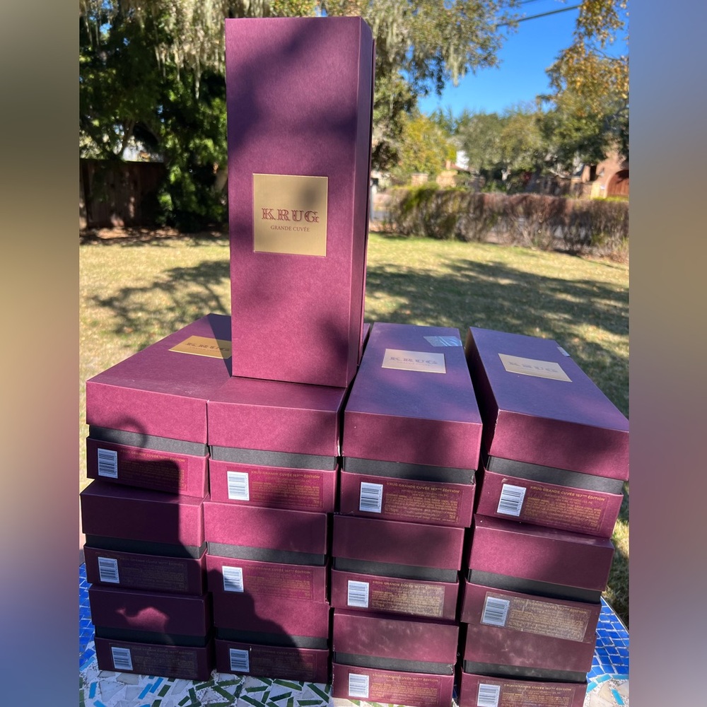 10 KRUG Grande Cuvee 167th Edition Empty Champagne Boxes